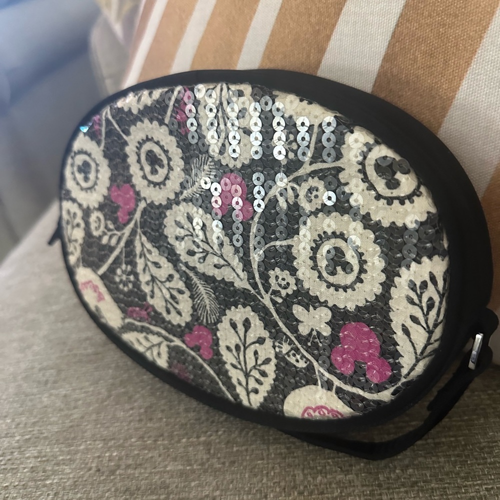 Vera Bradley Disney Mickey & Birdie Sequin Floral Crossbody Bag - Picture 5 of 11